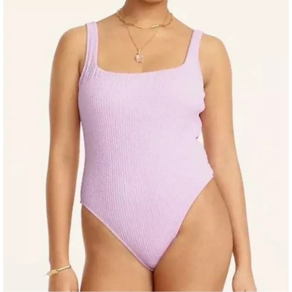 *NWT* J.Crew Textured Lilac Purple One Piece Swimsuit